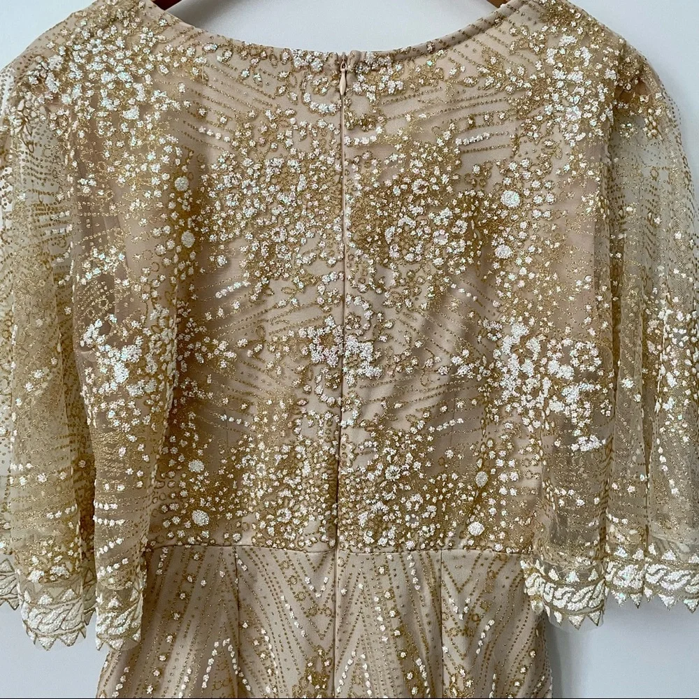 Hello Molly Cream Sequin Mini Dress - Picture 12 of 13